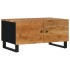 Mesa de centro madera maciza acacia y contrachapada 80x50x40