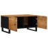 Mesa de centro madera maciza acacia y contrachapada 80x50x40