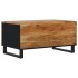 Mesa de centro madera maciza acacia y contrachapada 80x50x40