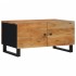 Mesa de centro madera maciza acacia y contrachapada 80x50x40