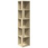 Mueble de esquina madera ingeniería roble Sonoma 33x33x164,5