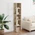 Mueble de esquina madera ingeniería roble Sonoma 33x33x164,5