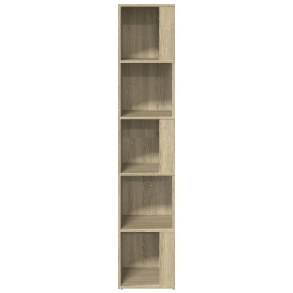 Mueble de esquina madera ingeniería roble Sonoma 33x33x164,5