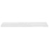 Estante flotante pared 4 uds MDF blanco brillo 120x23,5x3,8