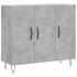 Aparador de madera de ingeniería gris hormigón 90x34x80