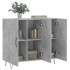 Aparador de madera de ingeniería gris hormigón 90x34x80