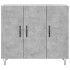 Aparador de madera de ingeniería gris hormigón 90x34x80