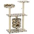 Rascador para gatos con poste de sisal 95 cm huellas
