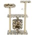 Rascador para gatos con poste de sisal 95 cm huellas