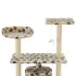 Rascador para gatos con poste de sisal 95 cm huellas