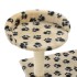 Rascador para gatos con poste de sisal 95 cm huellas