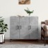 Aparador de madera de ingeniería gris hormigón 90x34x80