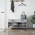 Banco zapatero madera de ingeniería gris hormigón 102x35x55