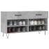 Banco zapatero madera de ingeniería gris hormigón 102x35x55