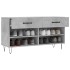 Banco zapatero madera de ingeniería gris hormigón 102x35x55