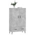 Aparador alto madera de ingeniería gris hormigón 69,5x31x115