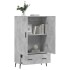 Aparador alto madera de ingeniería gris hormigón 69,5x31x115