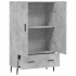 Aparador alto madera de ingeniería gris hormigón 69,5x31x115