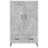 Aparador alto madera de ingeniería gris hormigón 69,5x31x115