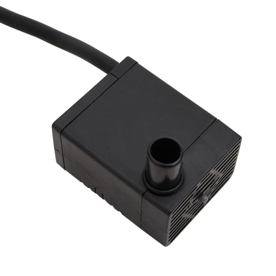 Fuente de agua con bomba madera maciza de abeto 44,5x44,5x58