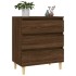 Aparador madera contrachapada marrón roble 60x35x70