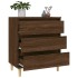 Aparador madera contrachapada marrón roble 60x35x70