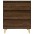 Aparador madera contrachapada marrón roble 60x35x70