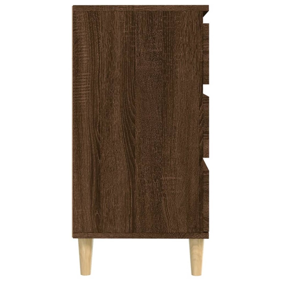 Aparador madera contrachapada marrón roble 60x35x70