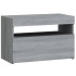 Mesitas de noche con luces LED 2 uds gris Sonoma 60x35x40