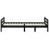 Estructura de cama madera maciza de pino negro 75x190