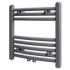 Radiador toallero de baño curvo gris 480x480