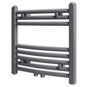 Radiador toallero de baño curvo gris 480x480