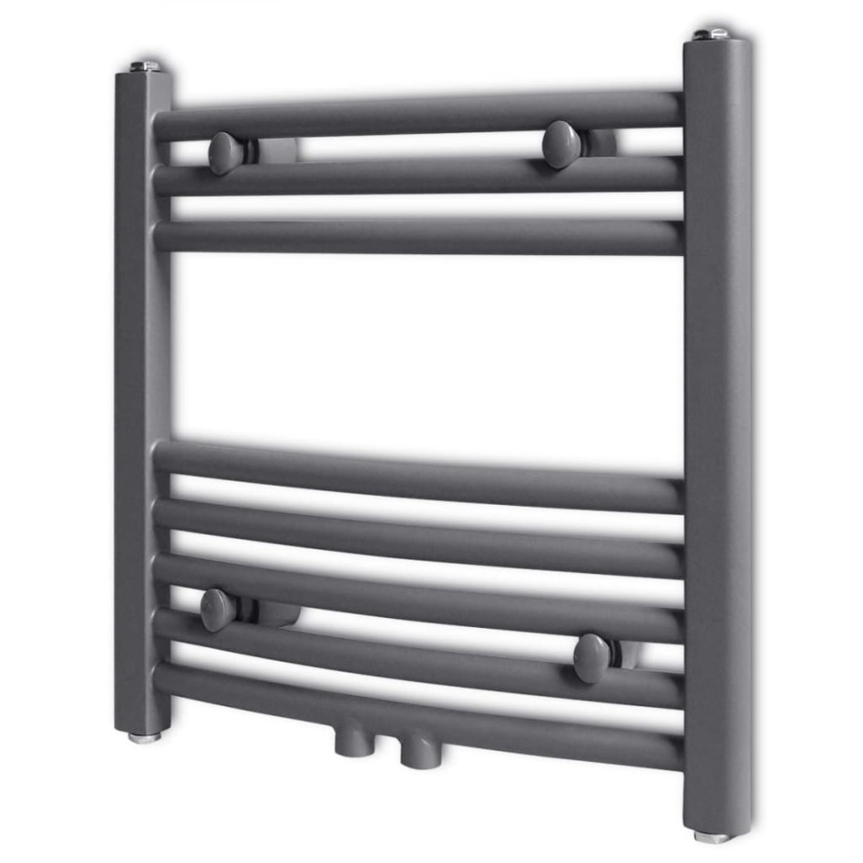 Radiador toallero de baño curvo gris 480x480