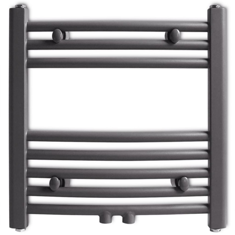 Radiador toallero de baño curvo gris 480x480