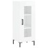 Aparador de madera contrachapada blanco brillante 34,5x34x90