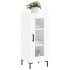 Aparador de madera contrachapada blanco brillante 34,5x34x90