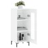 Aparador de madera contrachapada blanco brillante 34,5x34x90