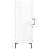 Aparador de madera contrachapada blanco brillante 34,5x34x90
