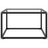 Mesa de centro con vidrio templado negro 60x60x35