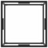 Mesa de centro con vidrio templado negro 60x60x35