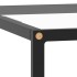 Mesa de centro con vidrio templado negro 60x60x35