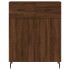 Aparador alto madera contrachapada marrón roble 69,5x34x180