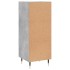 Aparador de madera contrachapada gris hormigón 34,5x34x90