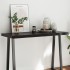 Tablero mesa madera tratada borde vivo marrón 120x50x(2-6)
