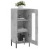 Aparador de madera contrachapada gris hormigón 34,5x34x90