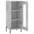 Aparador de madera contrachapada gris hormigón 34,5x34x90