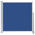 Toldo lateral retráctil de jardín azul 160x300