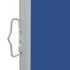 Toldo lateral retráctil de jardín azul 160x300