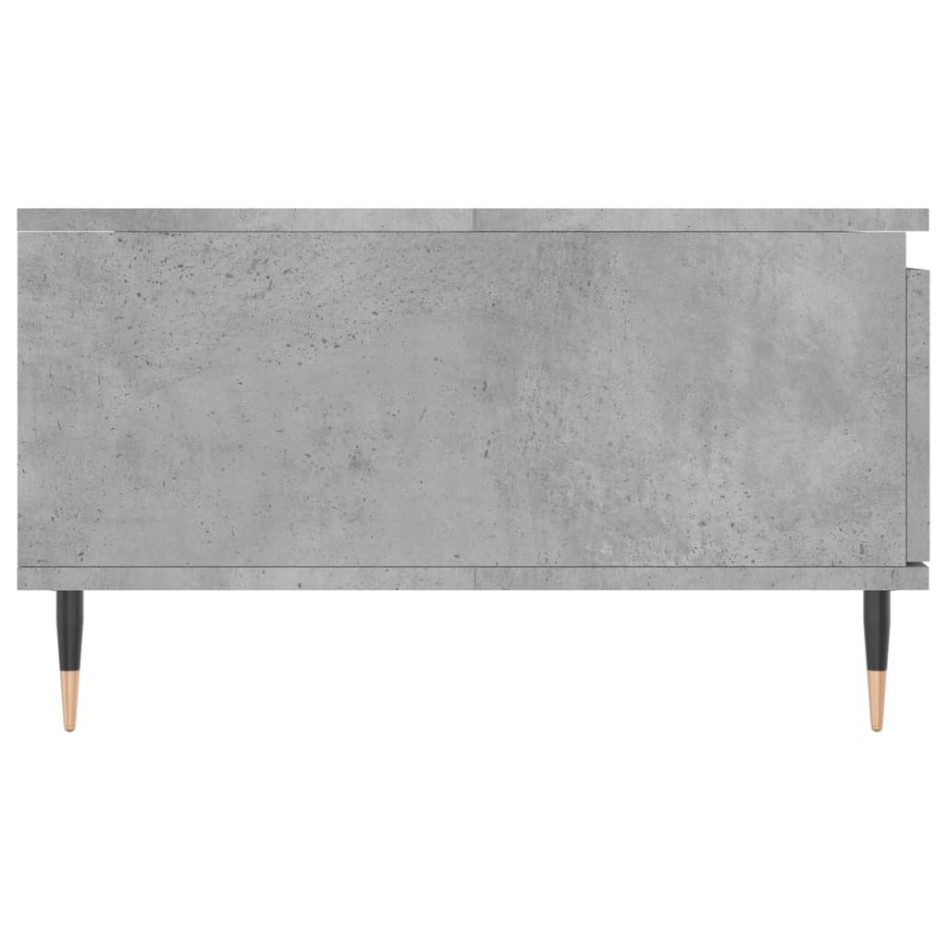 Mesa de centro madera de ingeniería gris hormigón 90x60x35