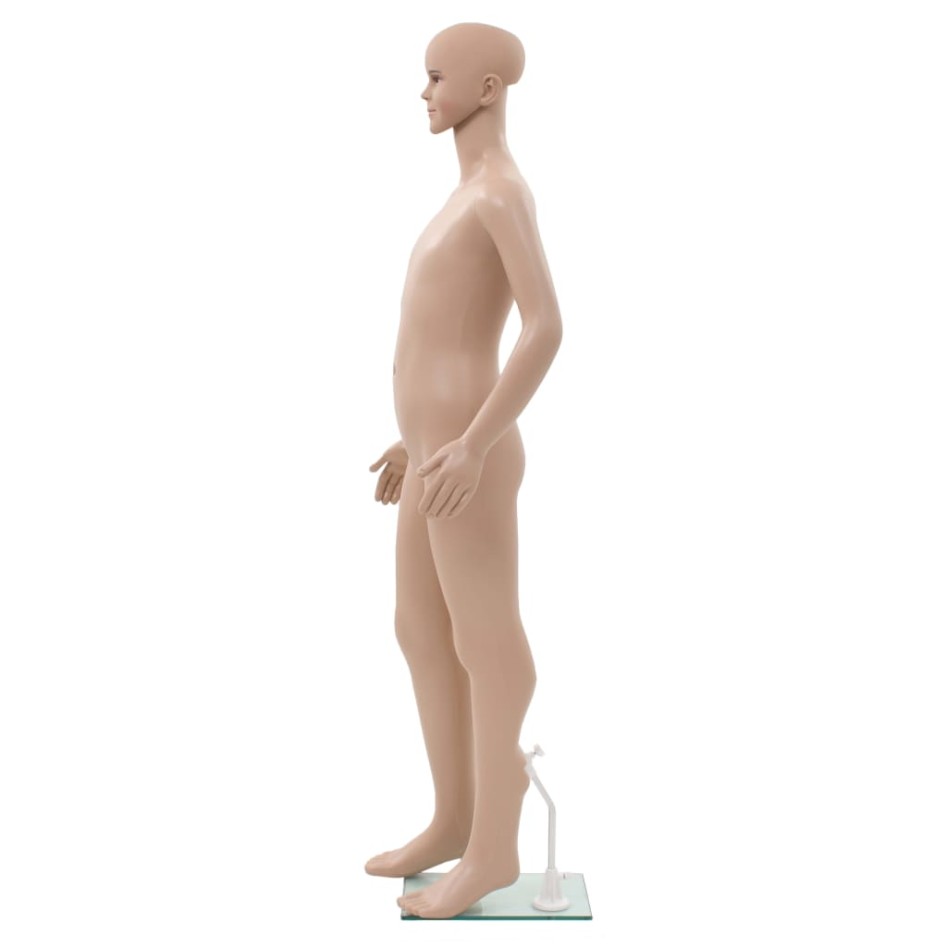 Maniquí de cuerpo entero de niño con base vidrio beige 140